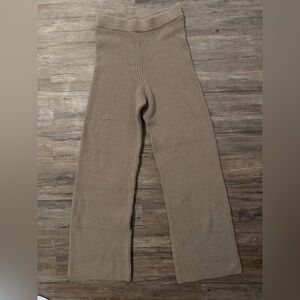 Cozy Tan Knit Pants